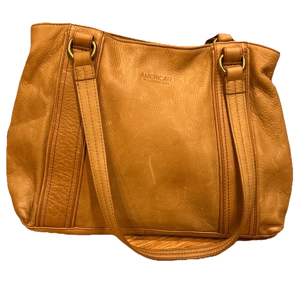American Leather Co. Coastal Grandma Scandi Val Glove Patina Leather Satchel